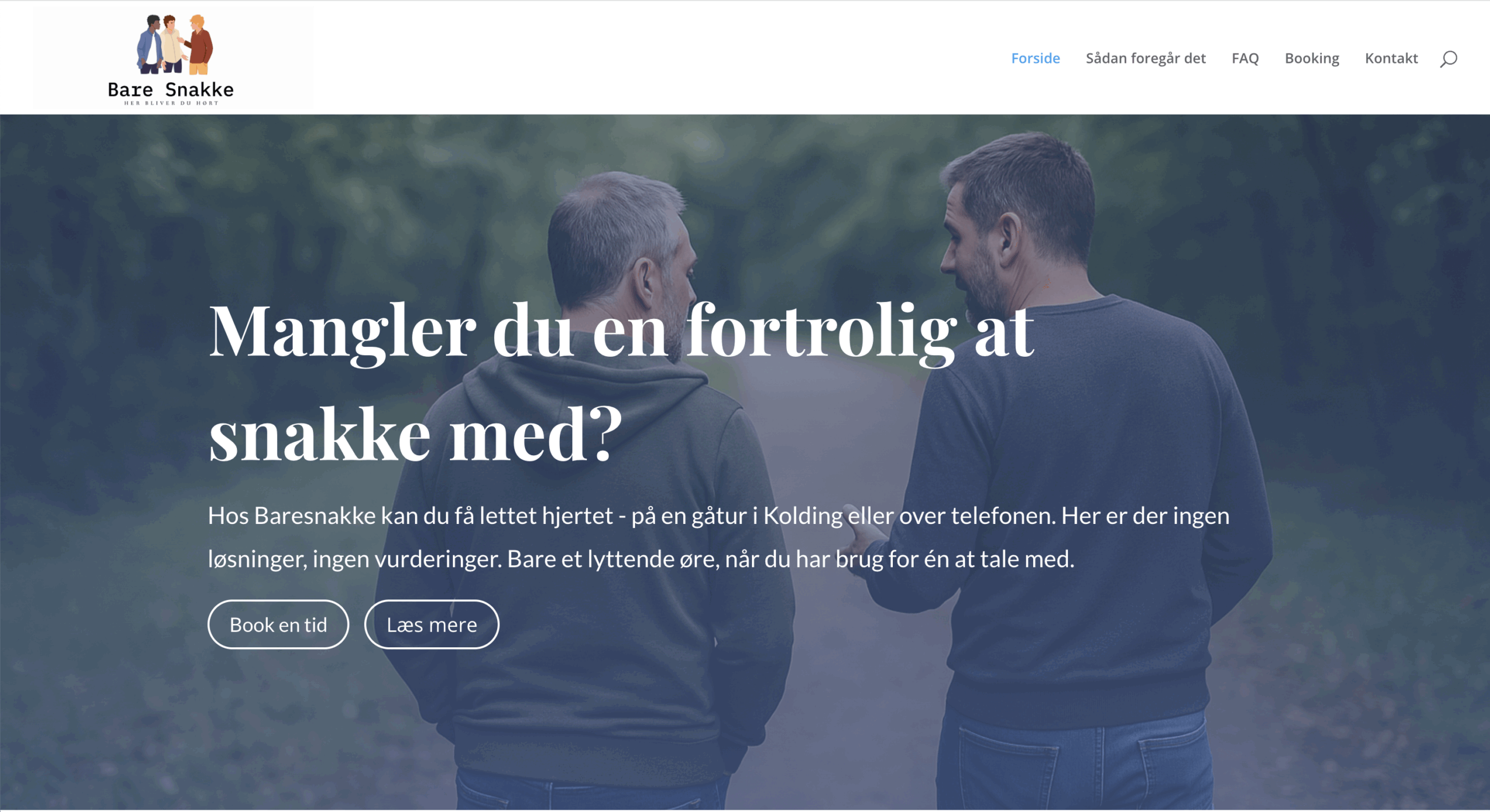 sanders it service hjemmeside forside