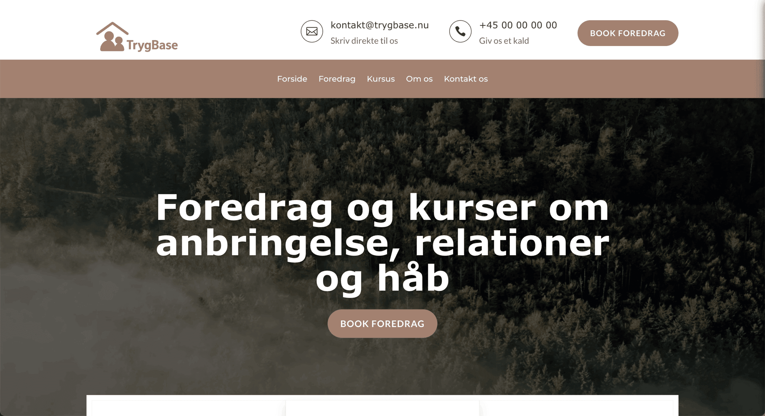 sanders it service hjemmeside forside