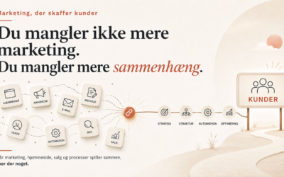 Du mangler ikke mere marketing. Du mangler mere sammenhæng.